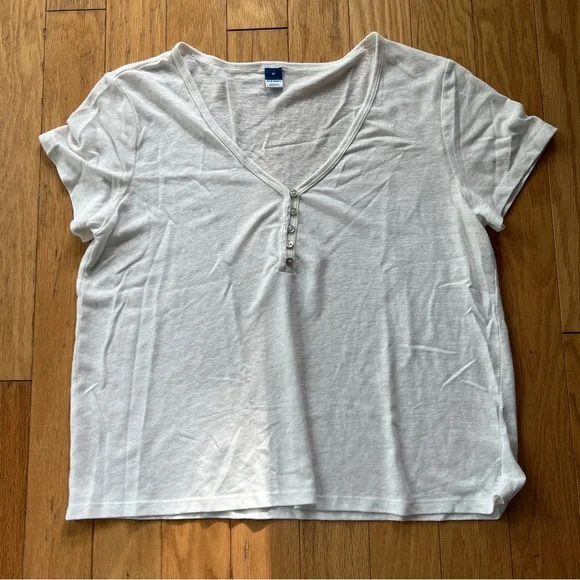 Old Navy linen Tee M - Picture 1 of 4